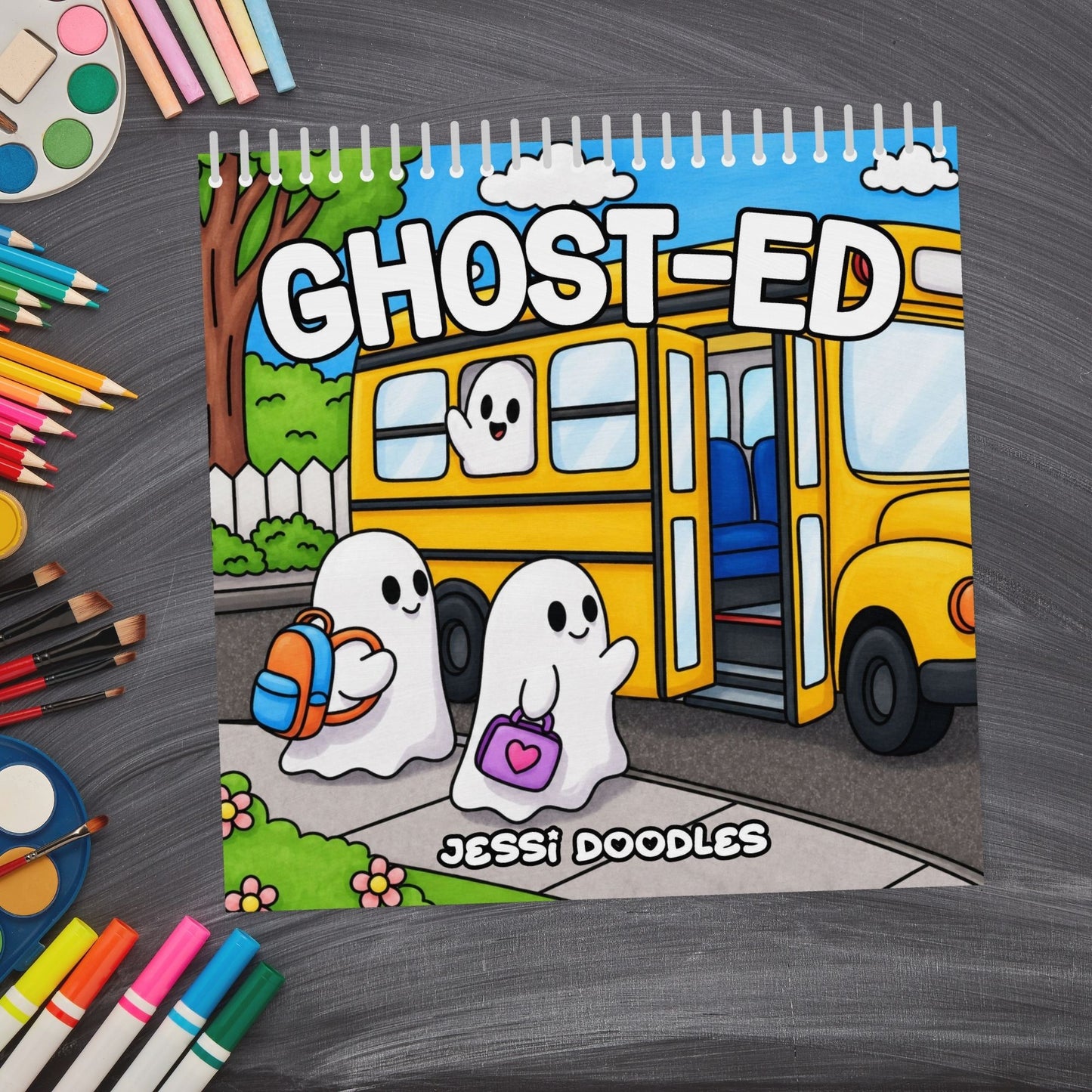Ghost-ED Spiral Coloring Book