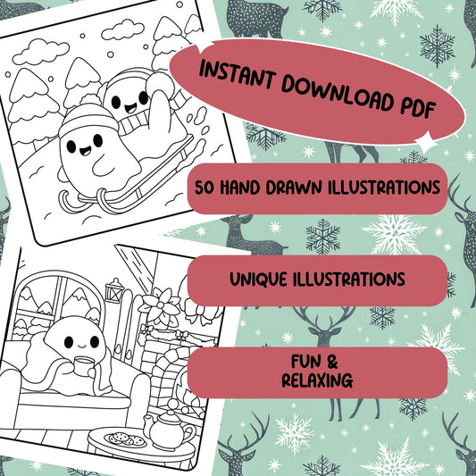 Haunt for the Holidays PDF Coloring Book