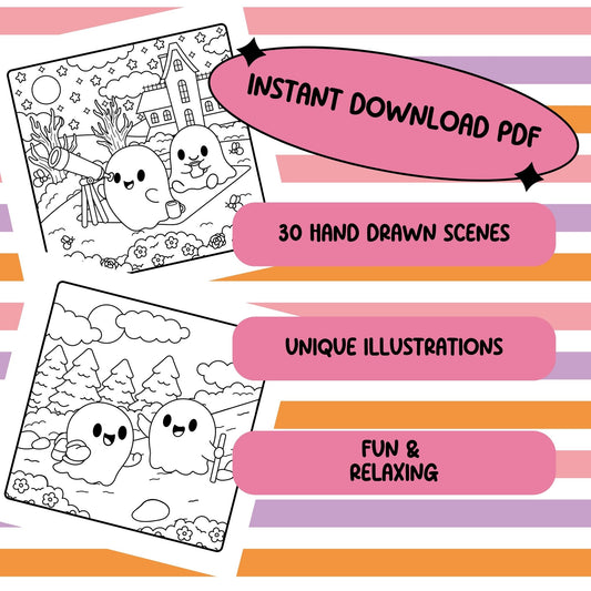 Spooky Days PDF Coloring Book