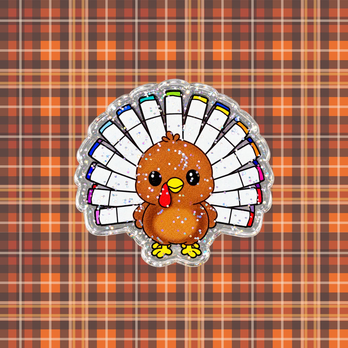Marker Turkey Glitter Page Clip
