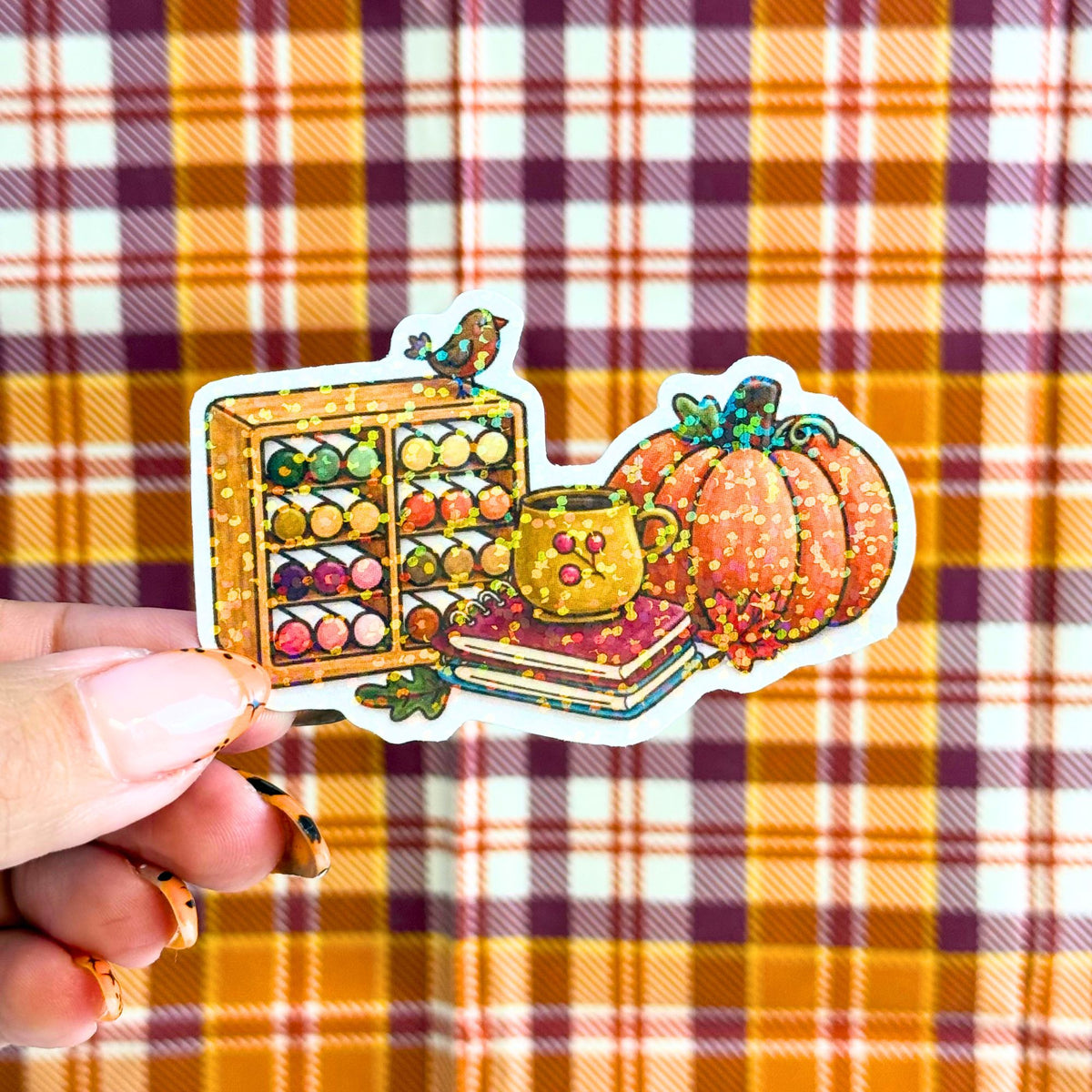Fall Coloring Sticker