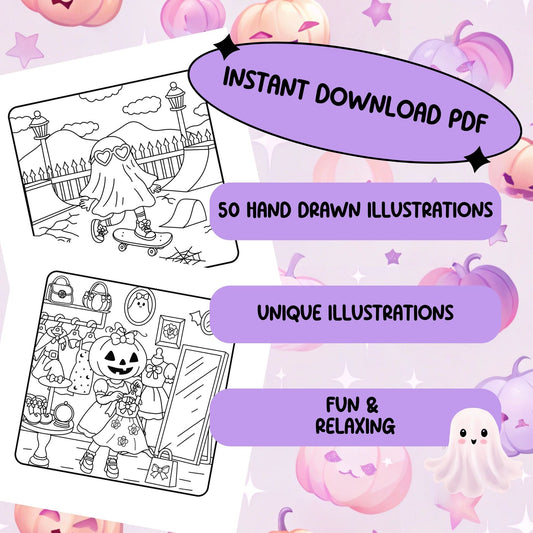 Ghoul's Day PDF Coloring Book