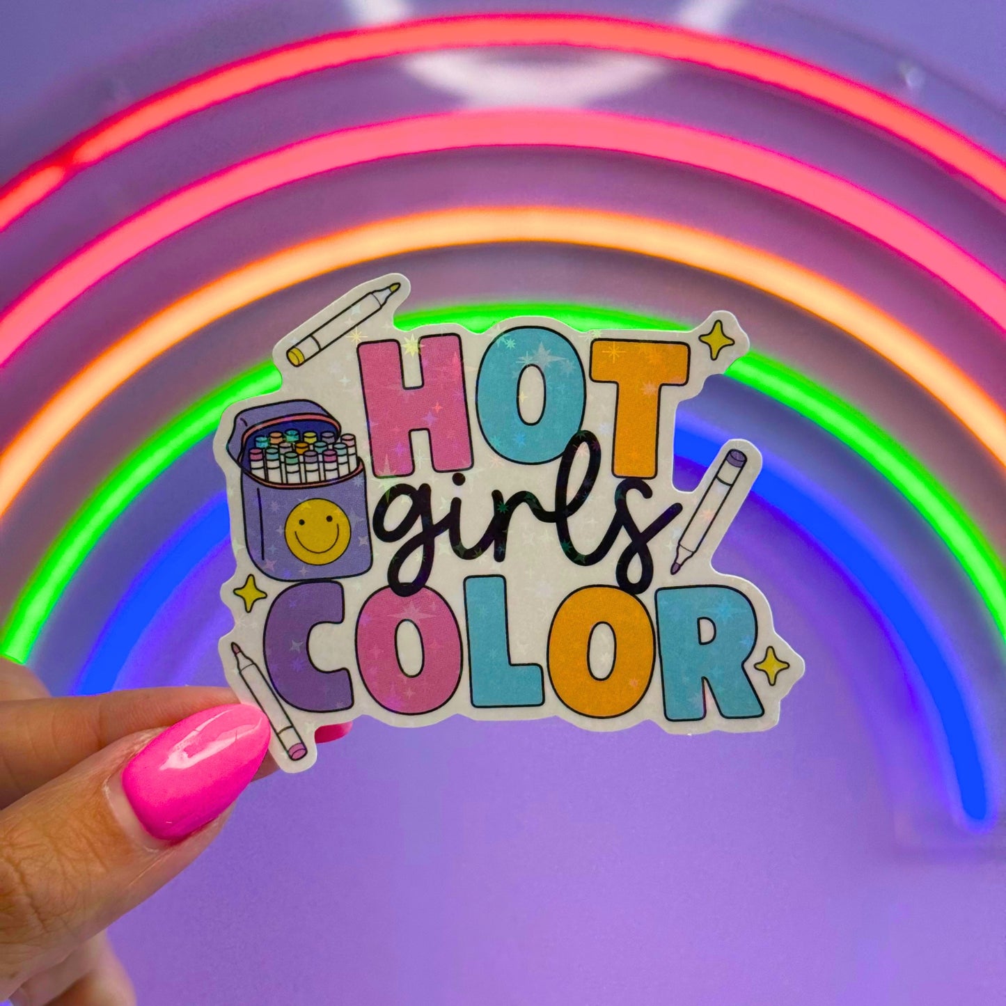 Hot Girls Color Sticker
