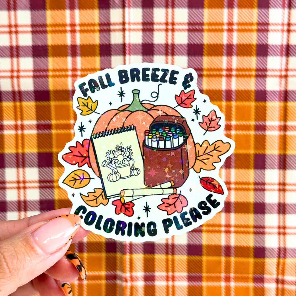 Fall Breeze & Coloring Please Sticker