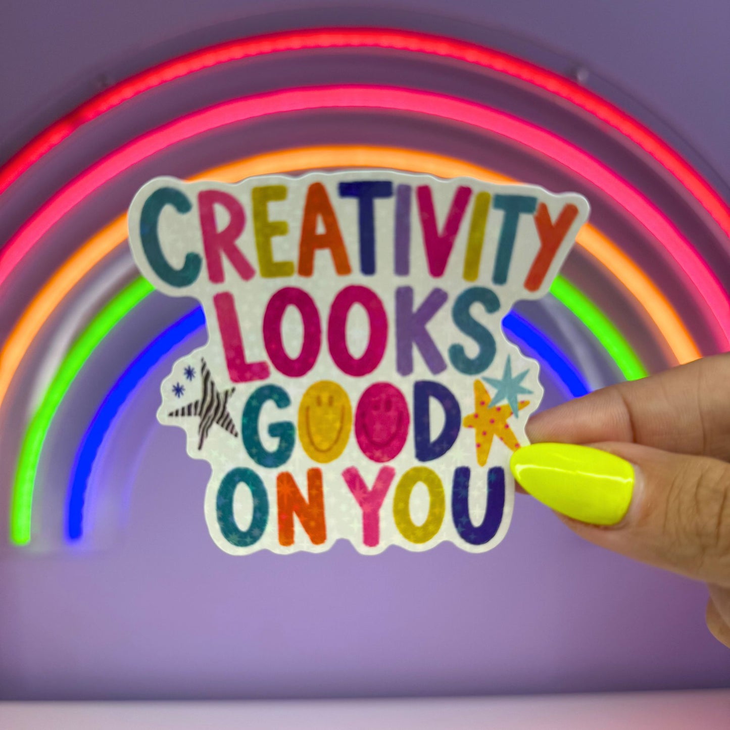 Creativity Looks Good On You Sticker