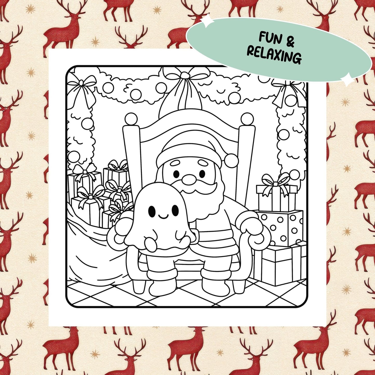 Haunt for the Holidays PDF Coloring Book