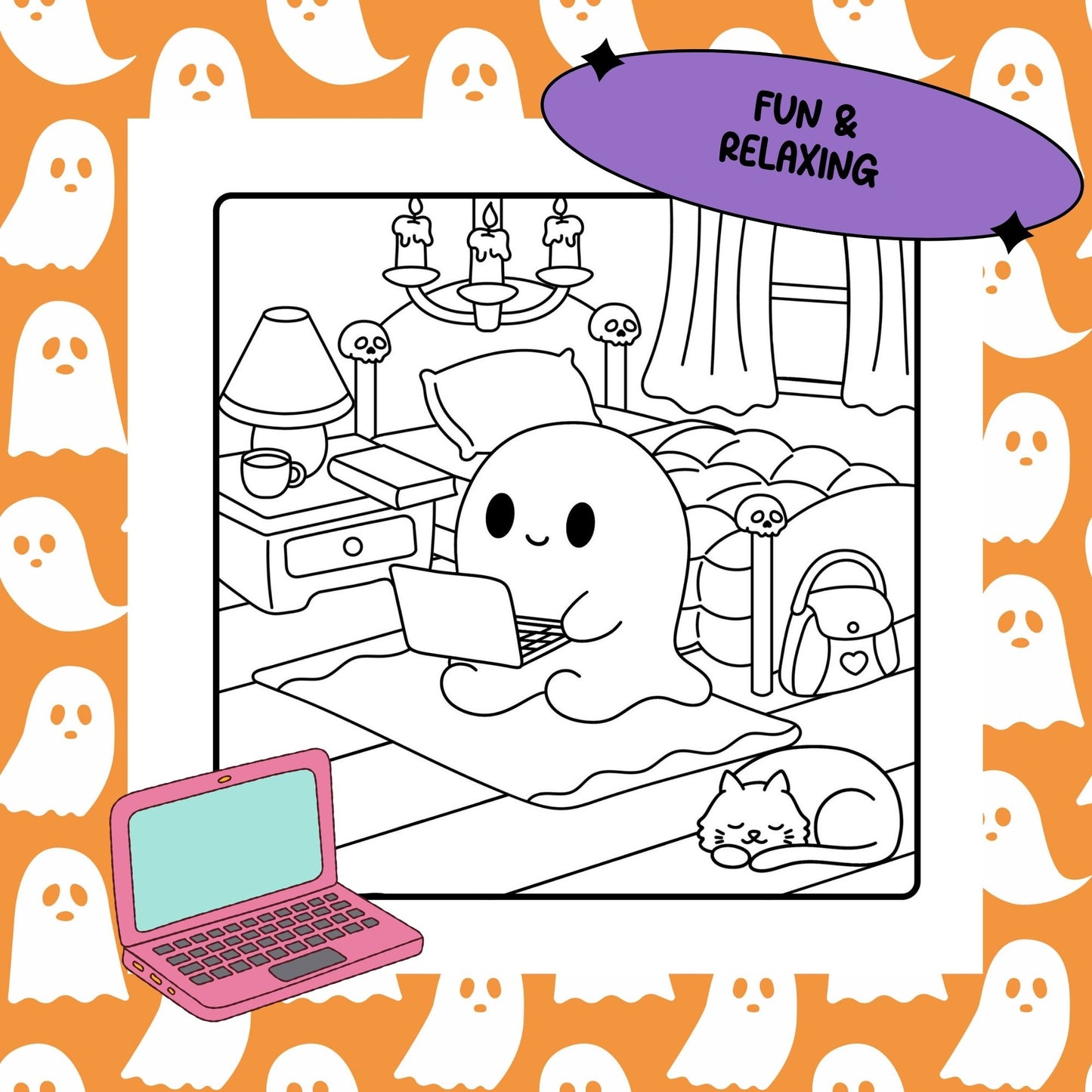 Spooky Days PDF Coloring Book