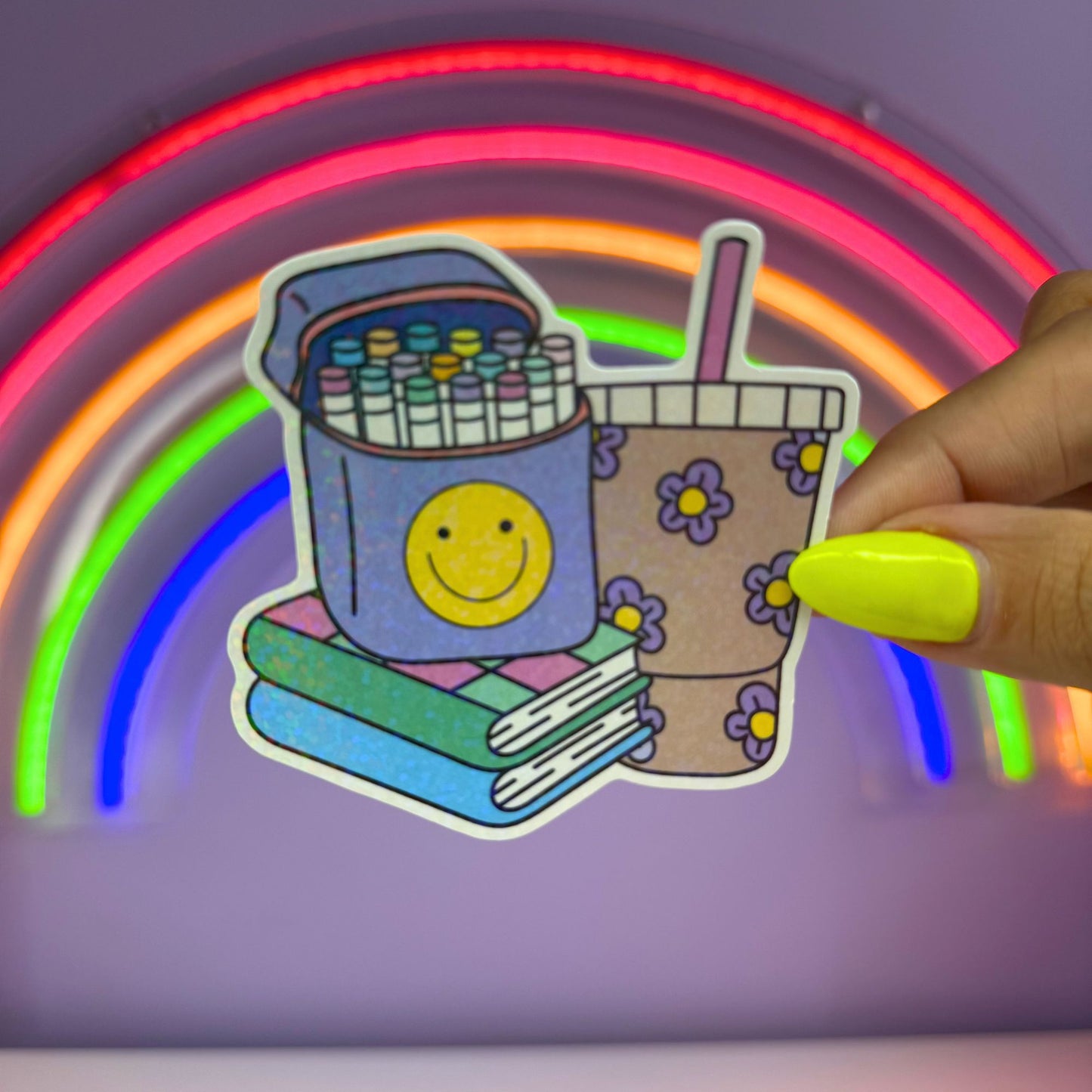 Sips and Scribbles Sticker