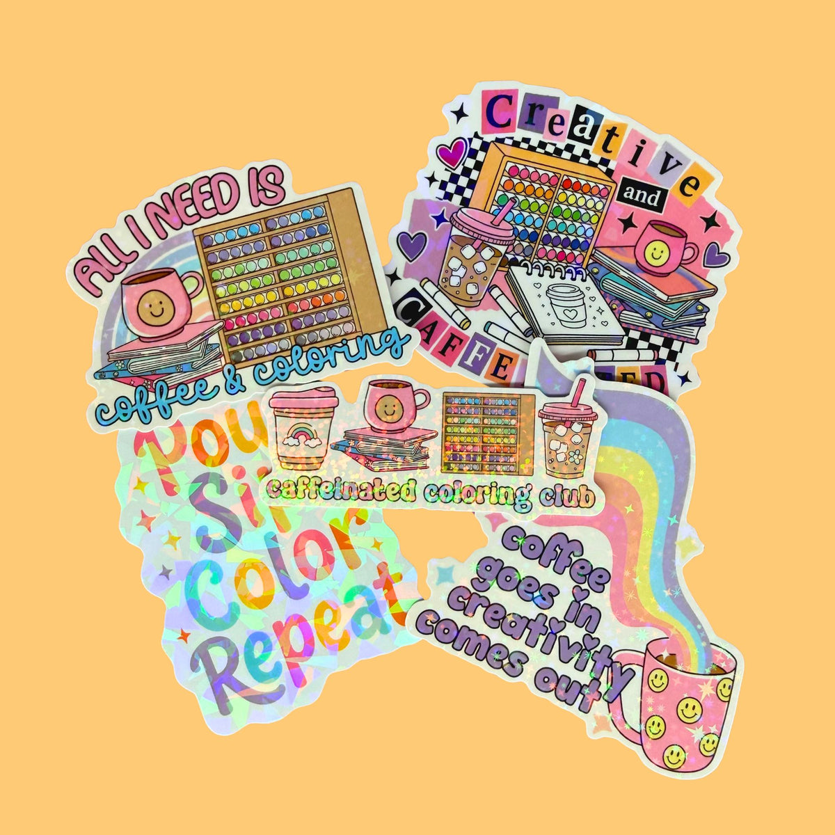 Creative & Caffeinated Sticker Pack