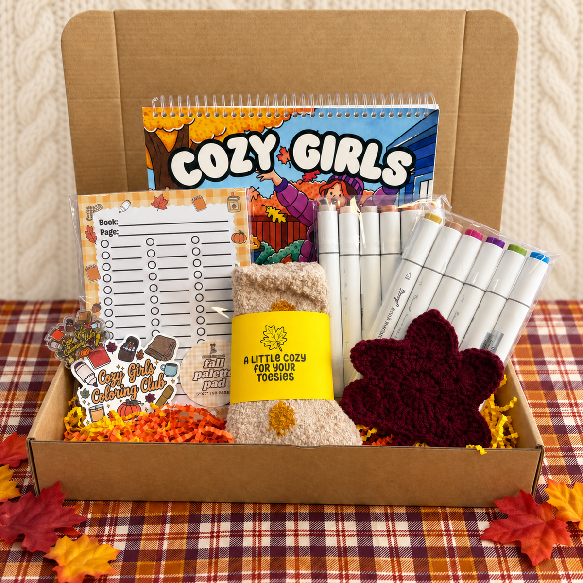 Cozy Girl Coloring Club Deluxe Bundle