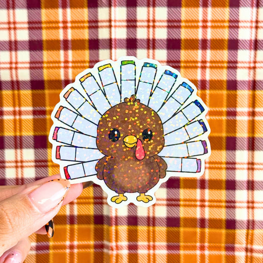 Marker Turkey Sticker