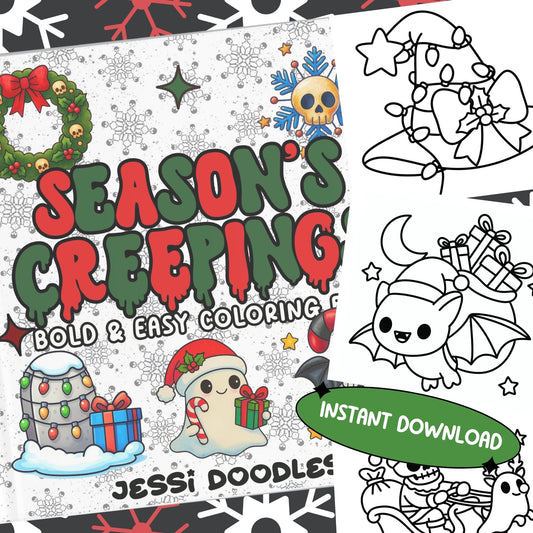 Seaon's Creepings PDF Coloring Book