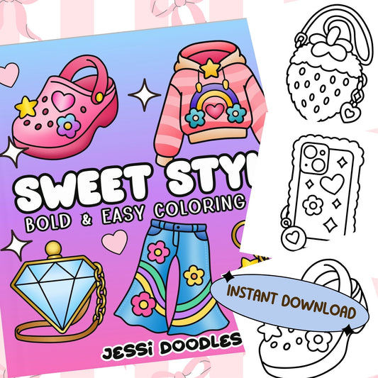 Sweet Style PDF Coloring Book