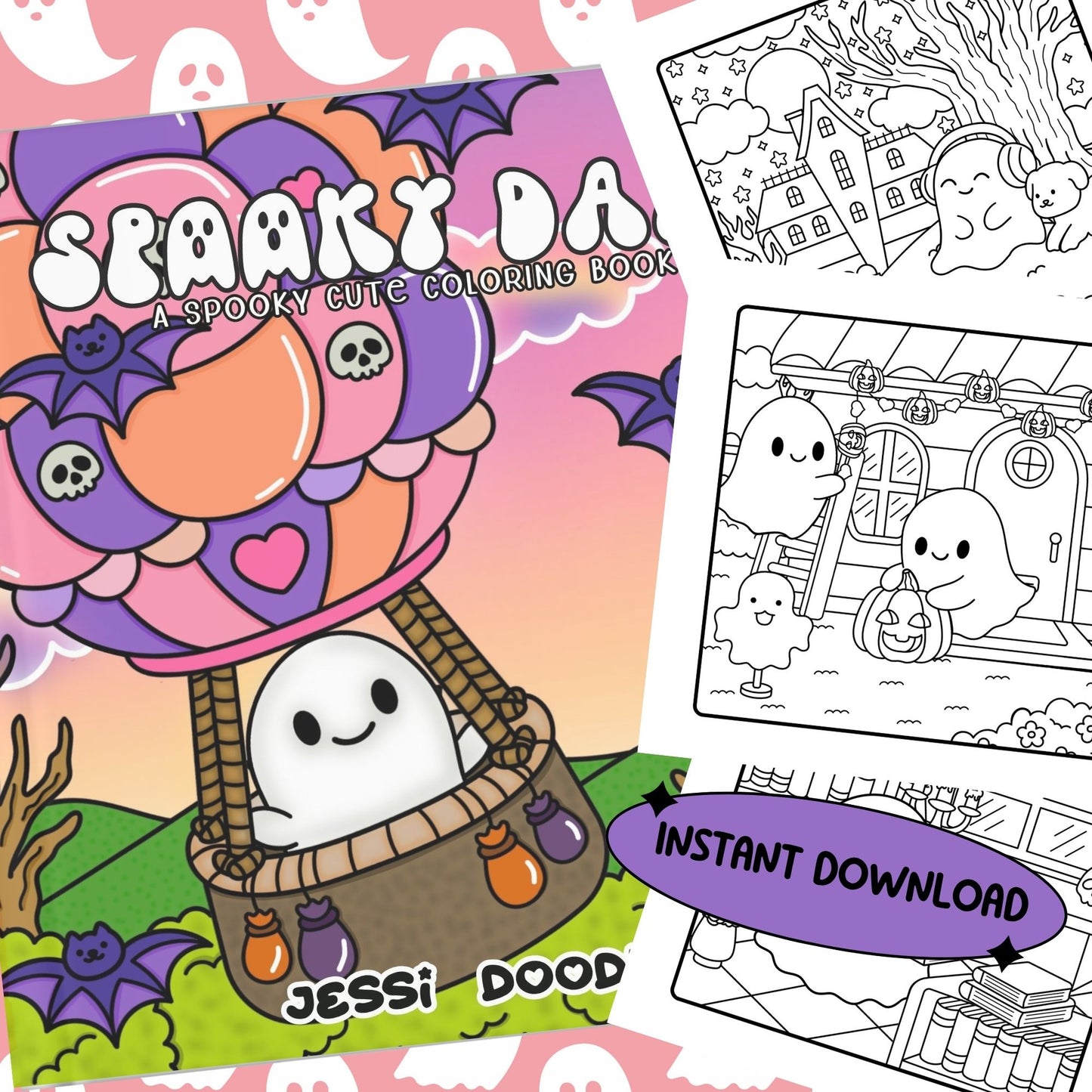 Spooky Days PDF Coloring Book