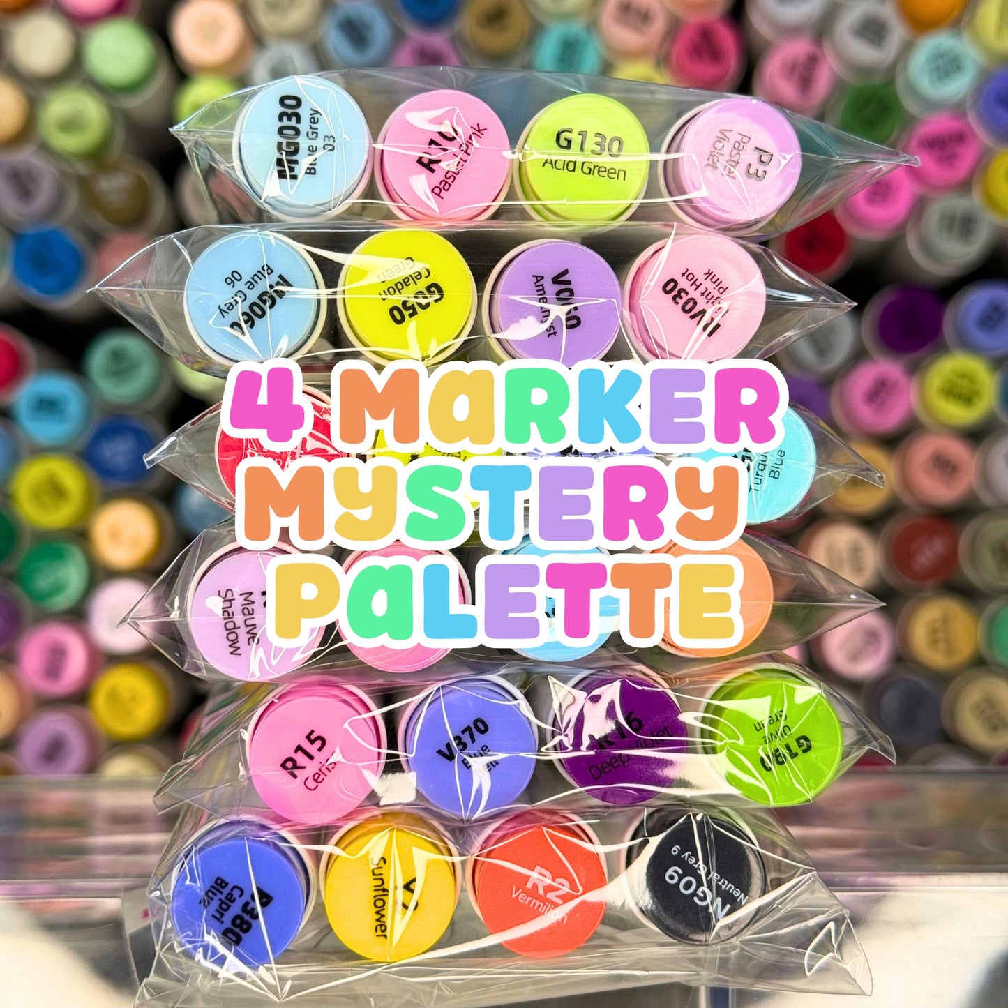 4 Marker Mystery Pack