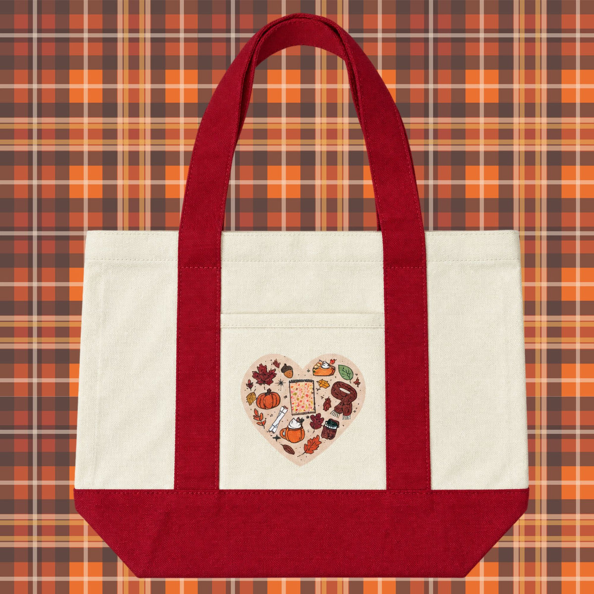 Autumn Heart Mini Tote Bag