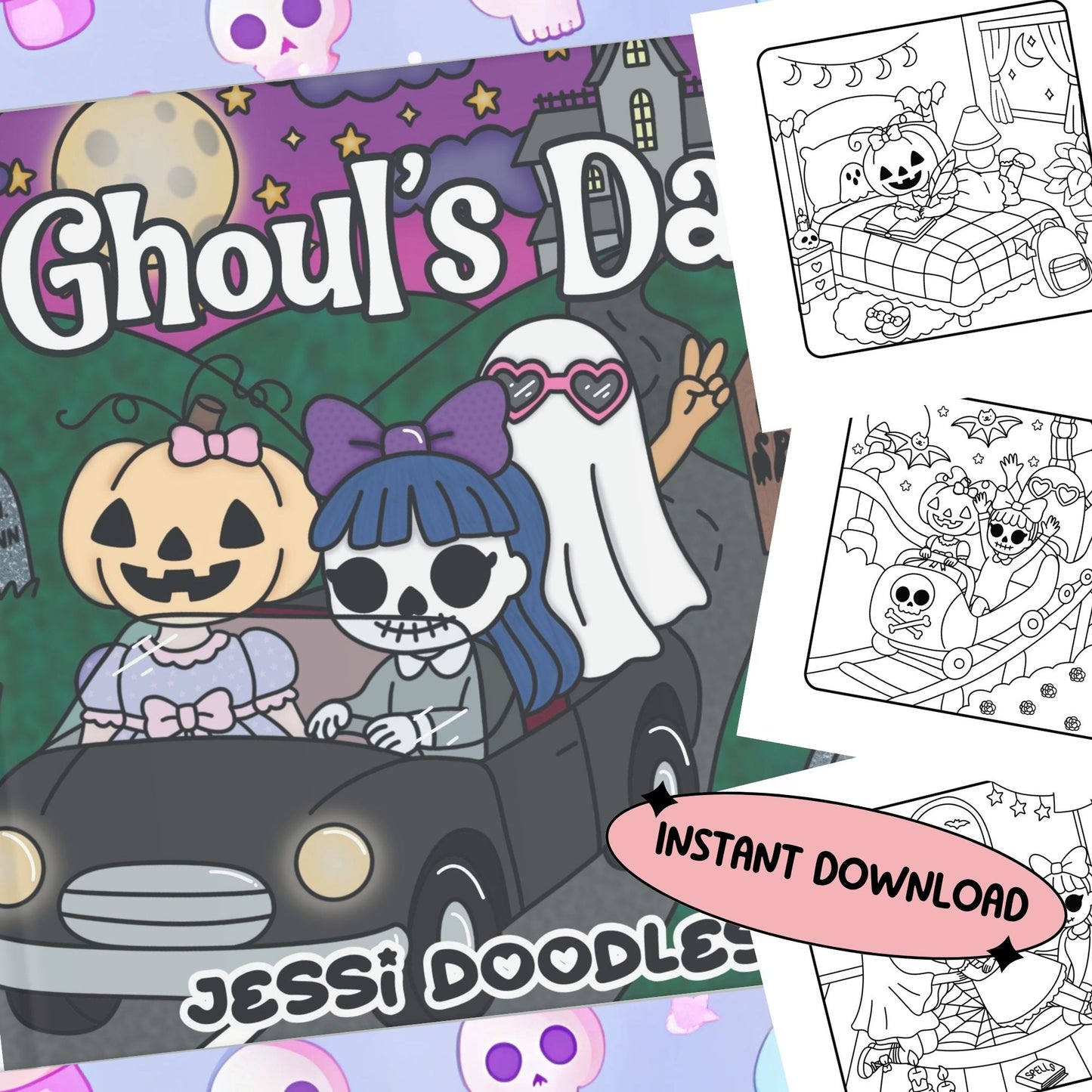 Ghoul's Day PDF Coloring Book