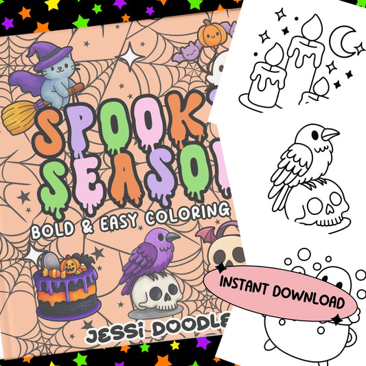 Spooky Season PDF Coloring Book