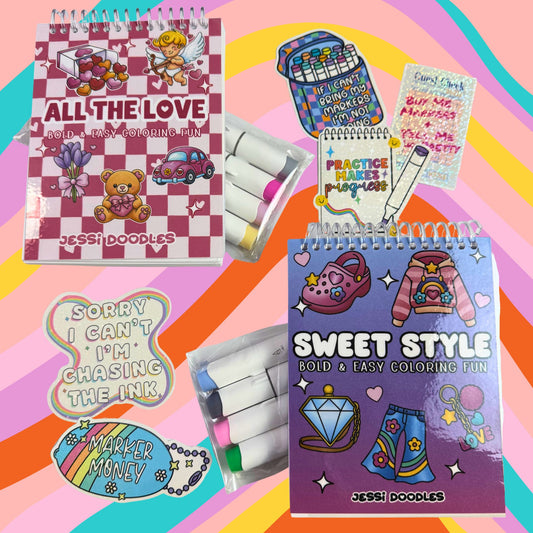 2 MINI Build Your Own Coloring Bundle