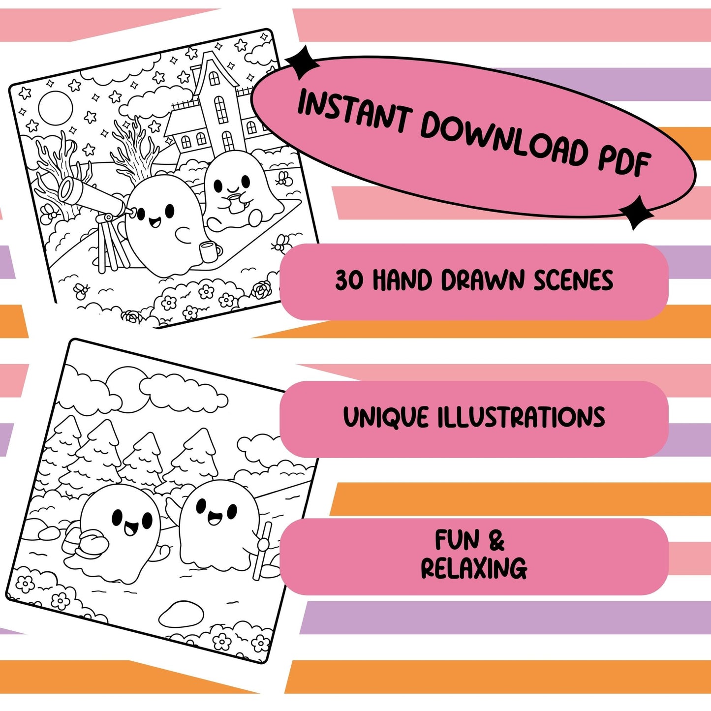 Spooky Days PDF Coloring Book