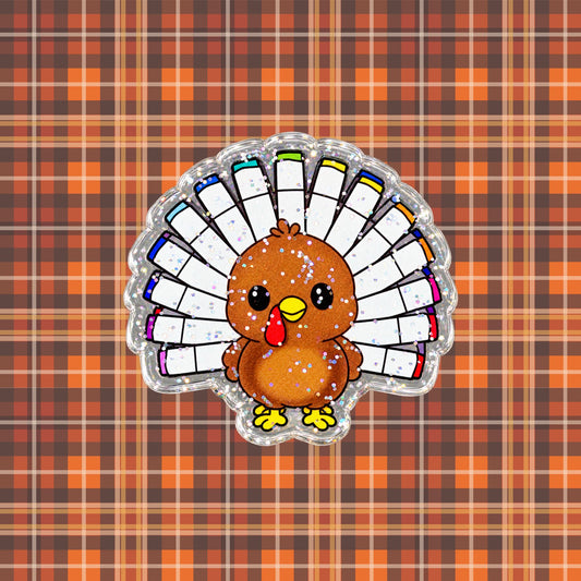 Marker Turkey Glitter Page Clip