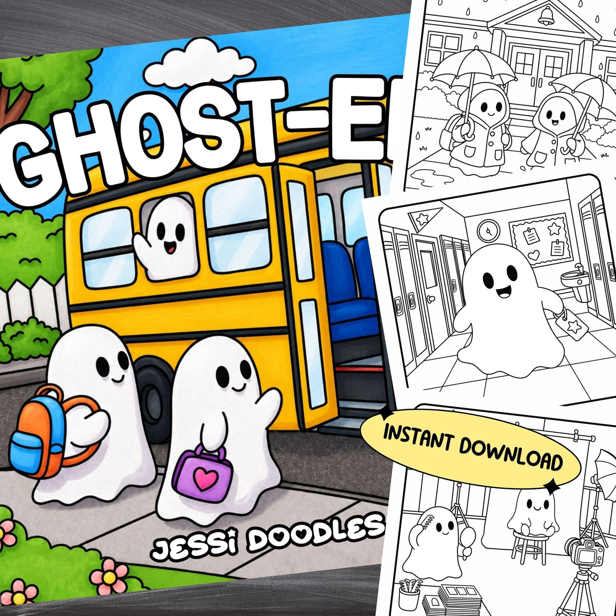 Ghost-ED PDF Coloring Book