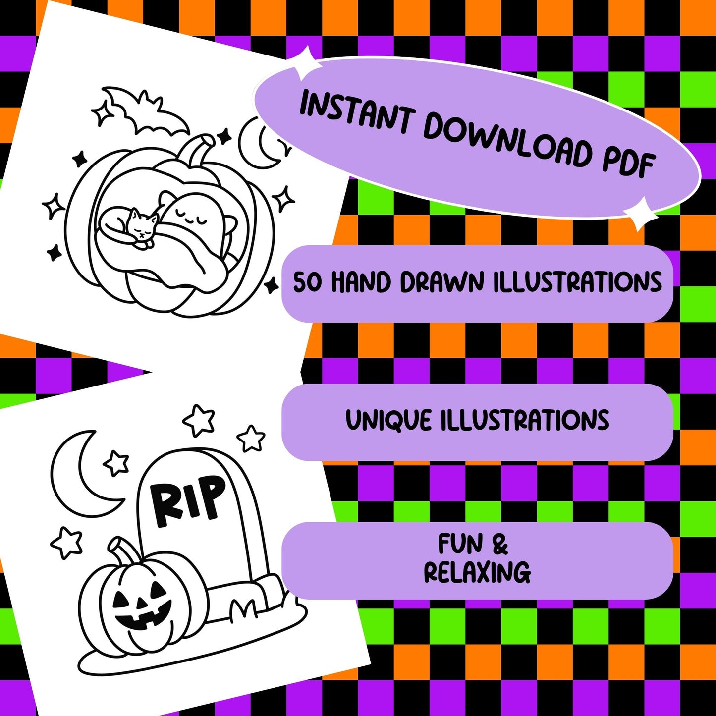 Spooky Season PDF Coloring Book