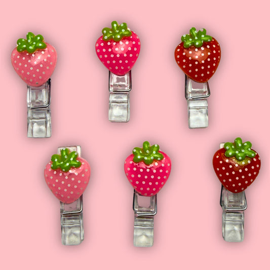 Sweet Strawberry Page Clips