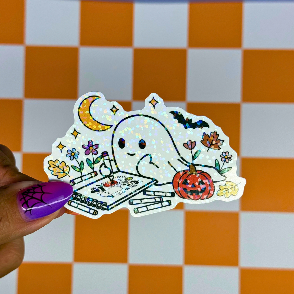 Coloring Ghost Sticker
