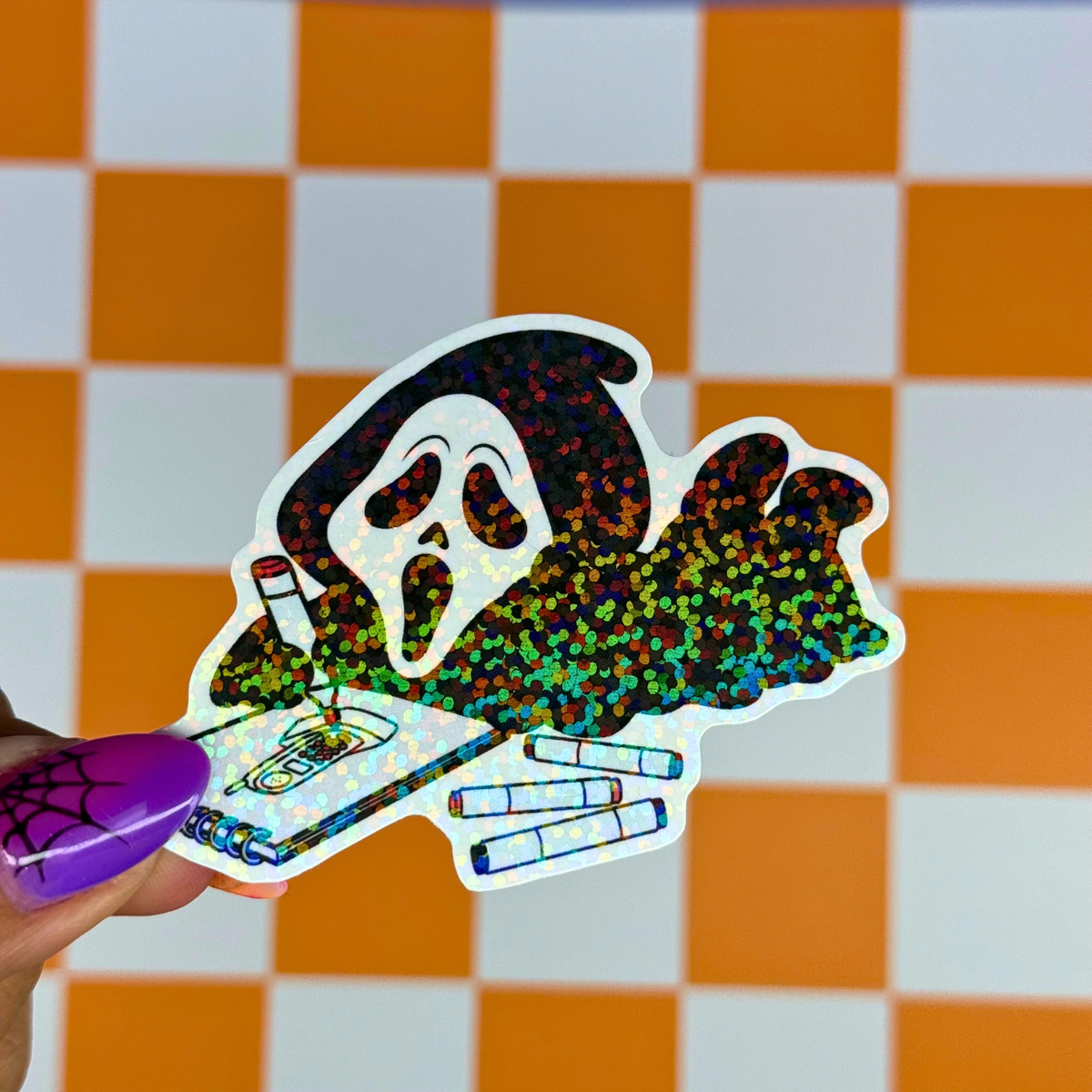 Coloring Ghostface Sticker