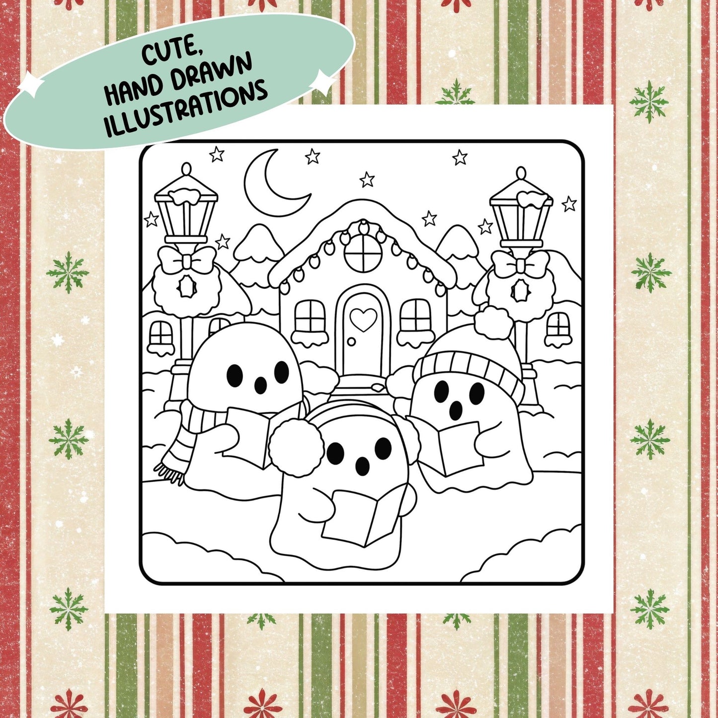 Haunt for the Holidays PDF Coloring Book