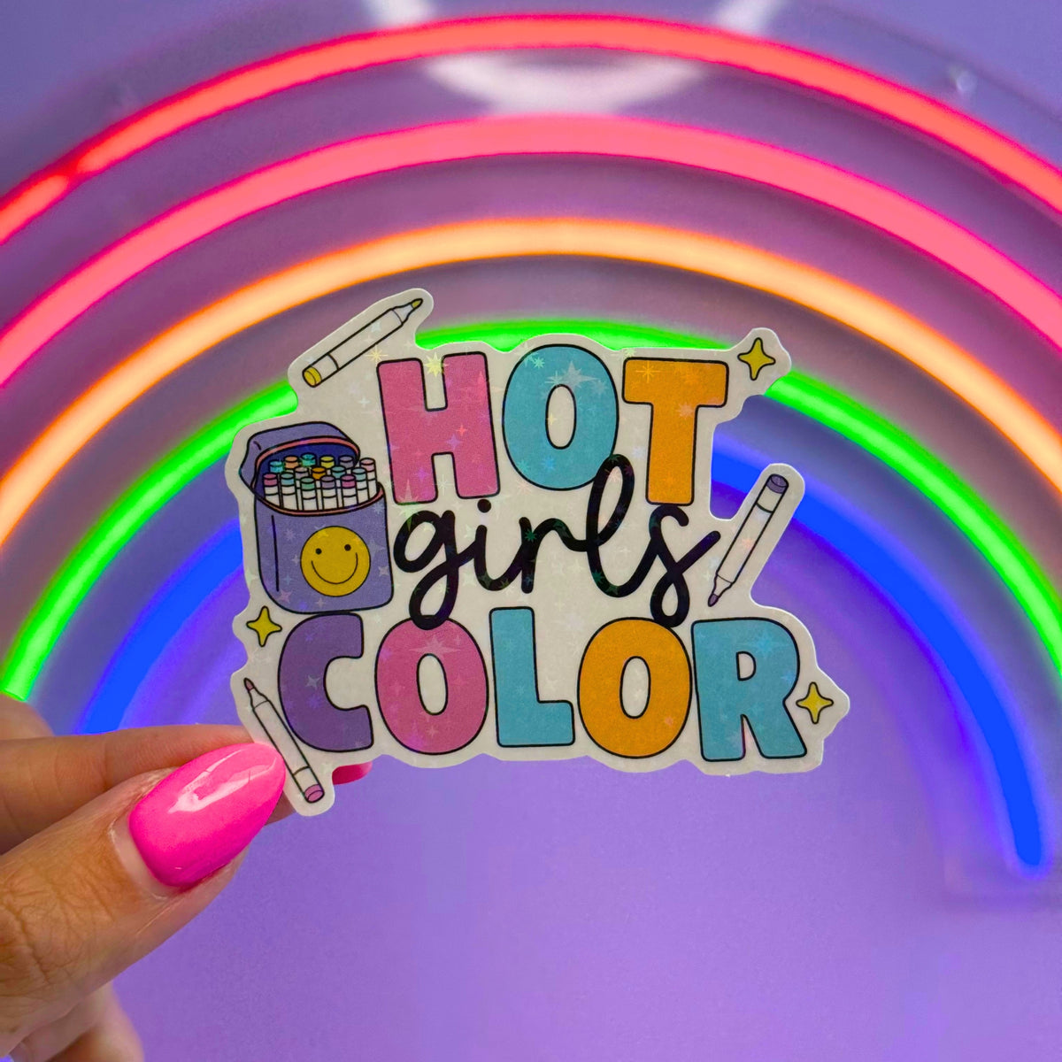 Hot Girls Color Sticker