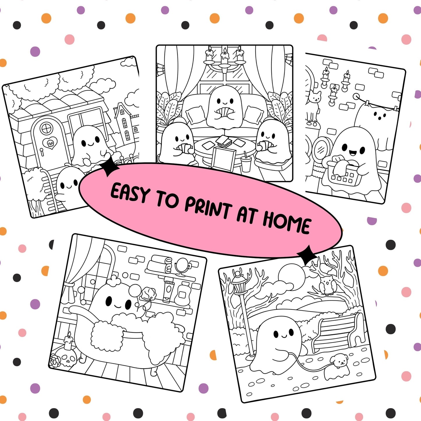 Spooky Days PDF Coloring Book
