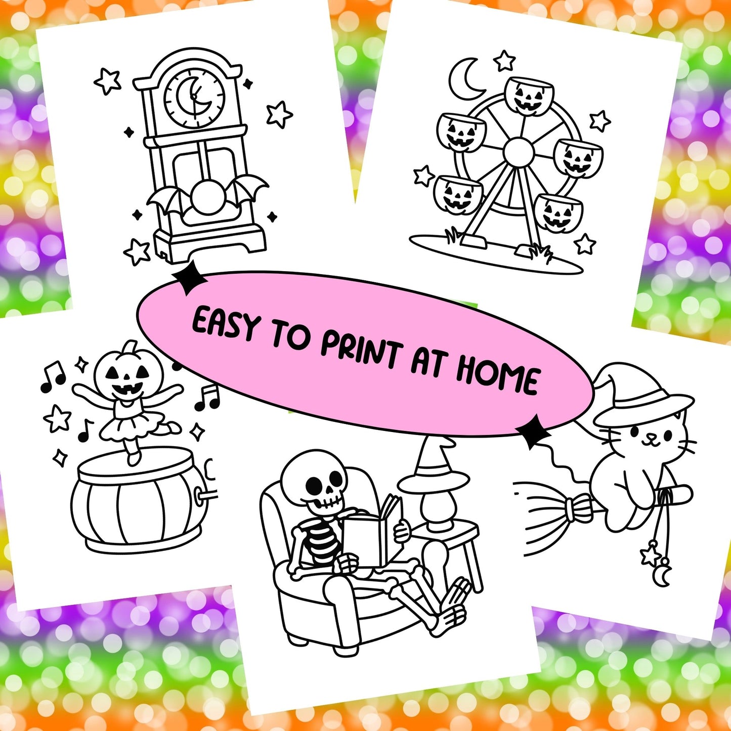 Spooky Season PDF Coloring Book