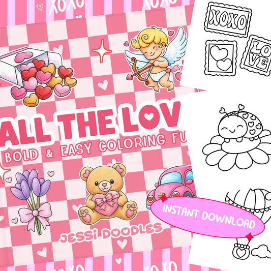 All the Love PDF Coloring Book