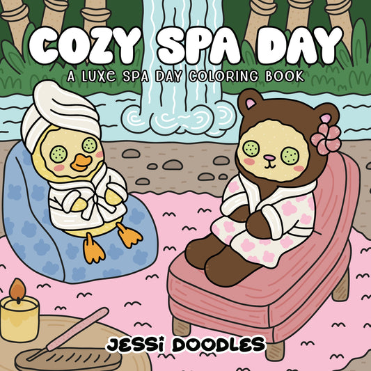 Cozy Spa Day: A Luxe Spa Day Coloring Book