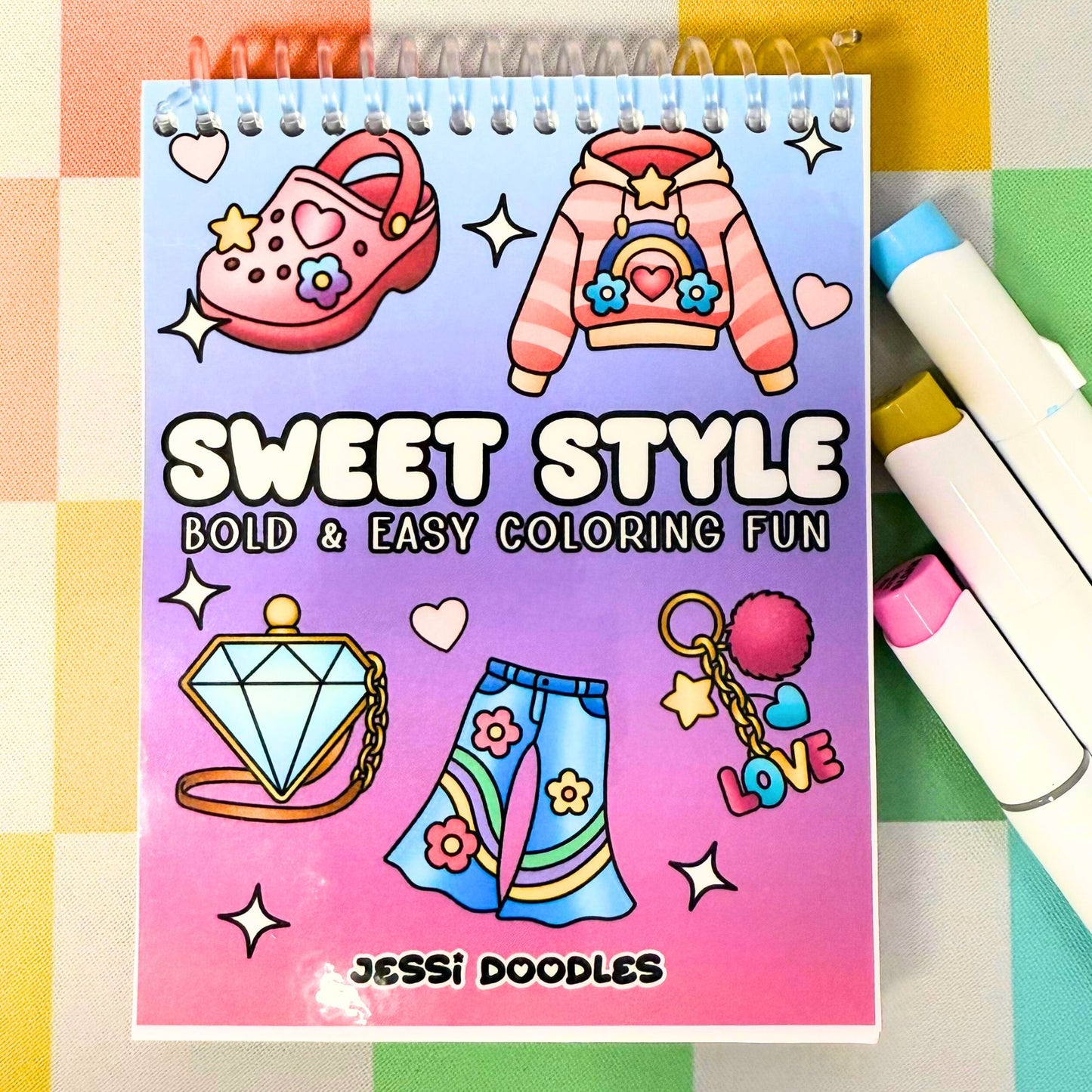 Sweet Style Mini Spiral Coloring Book
