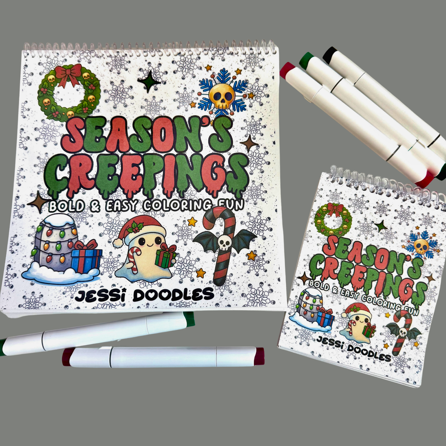 Season's Creepings Bold & Easy Spiral Coloring Book