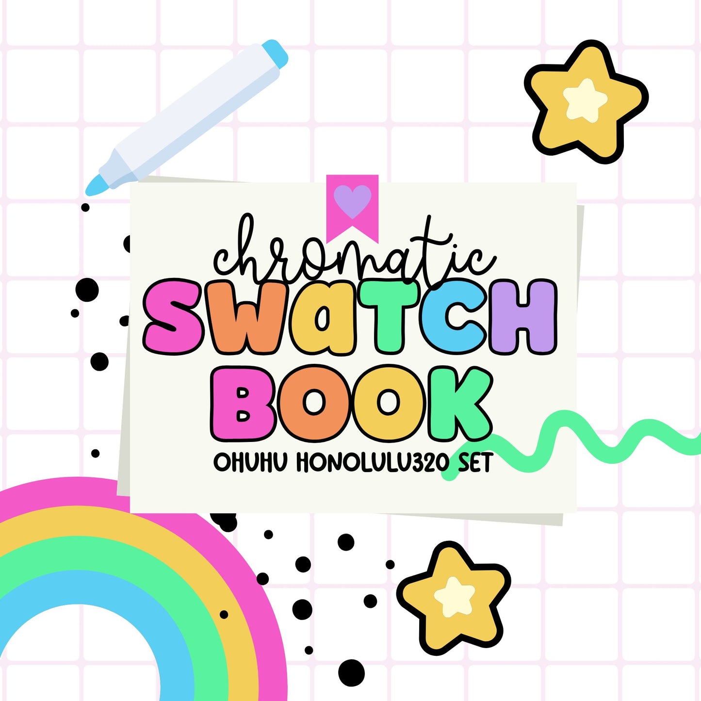 Ohuhu Honolulu 320 Chromatic Swatches