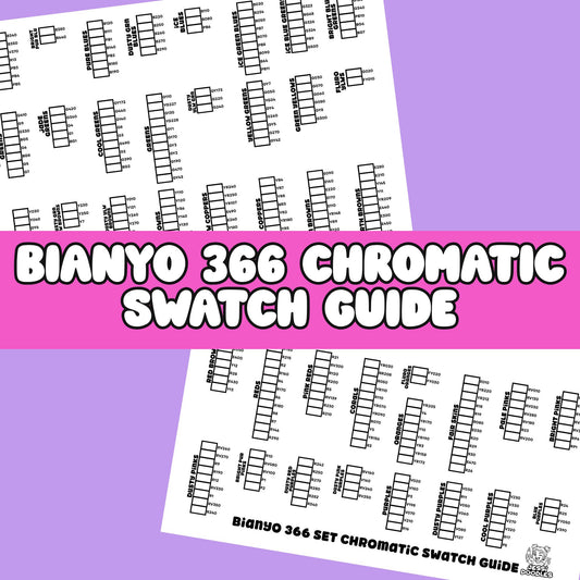 Bianyo 366 Chromatic Swatch Guide