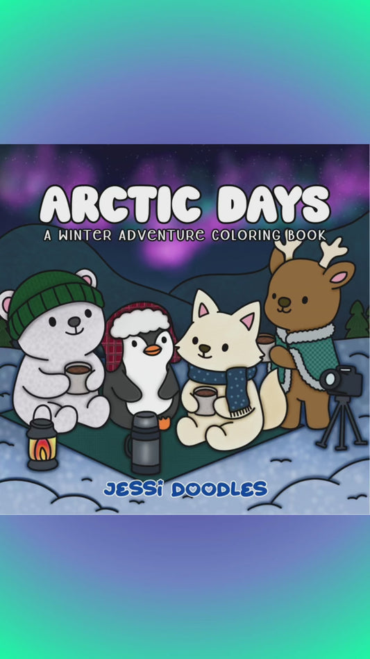 Arctic Days PDF Coloring Book